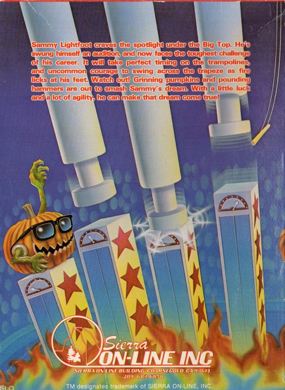Sammy Lightfoot box art for Colecovision